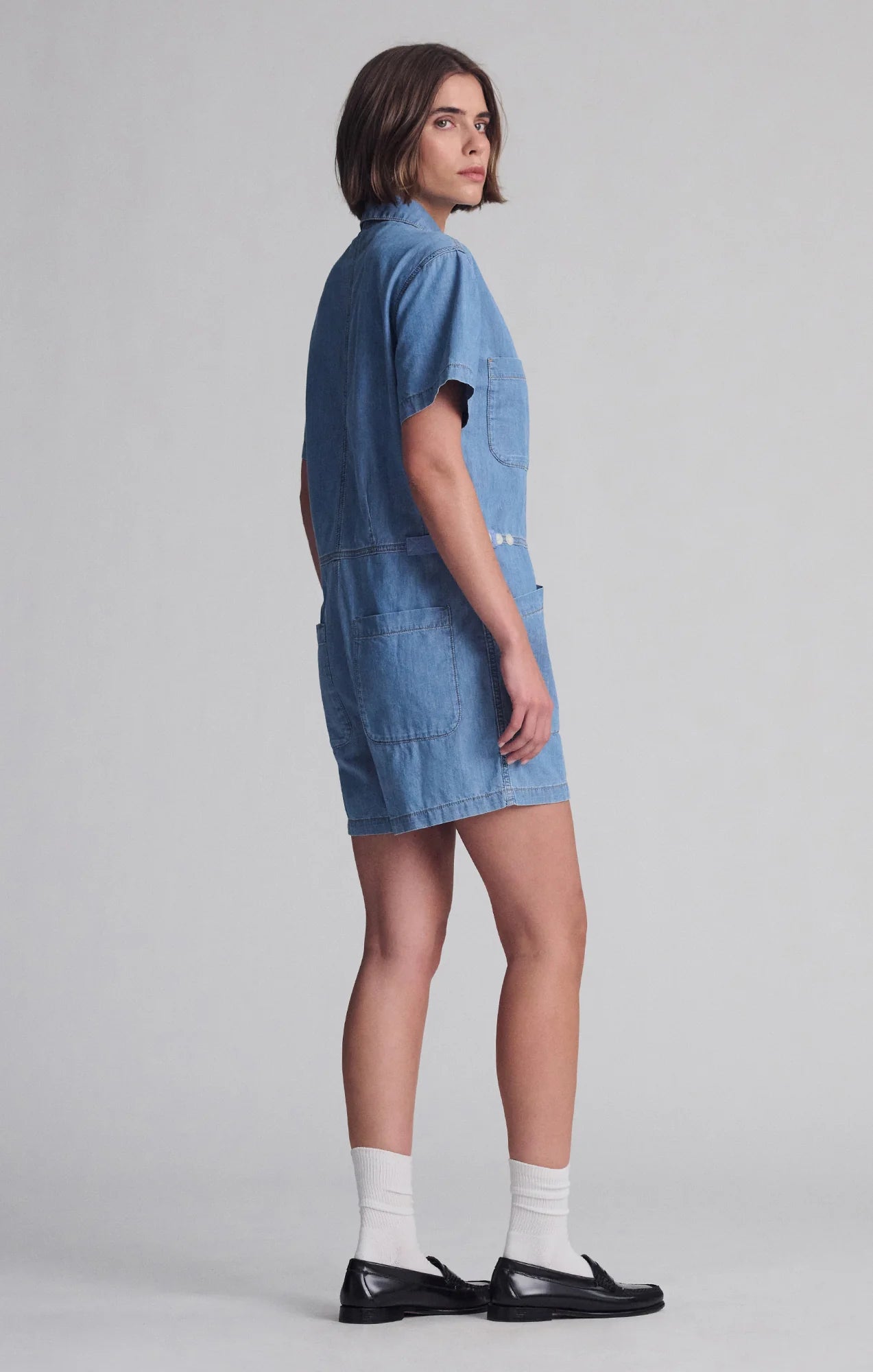 Noreen Denim Romper