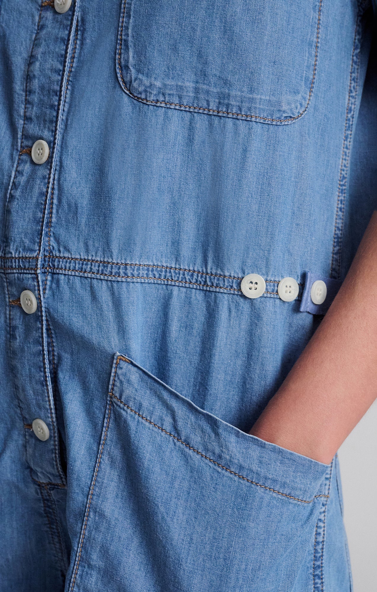 Noreen Denim Romper