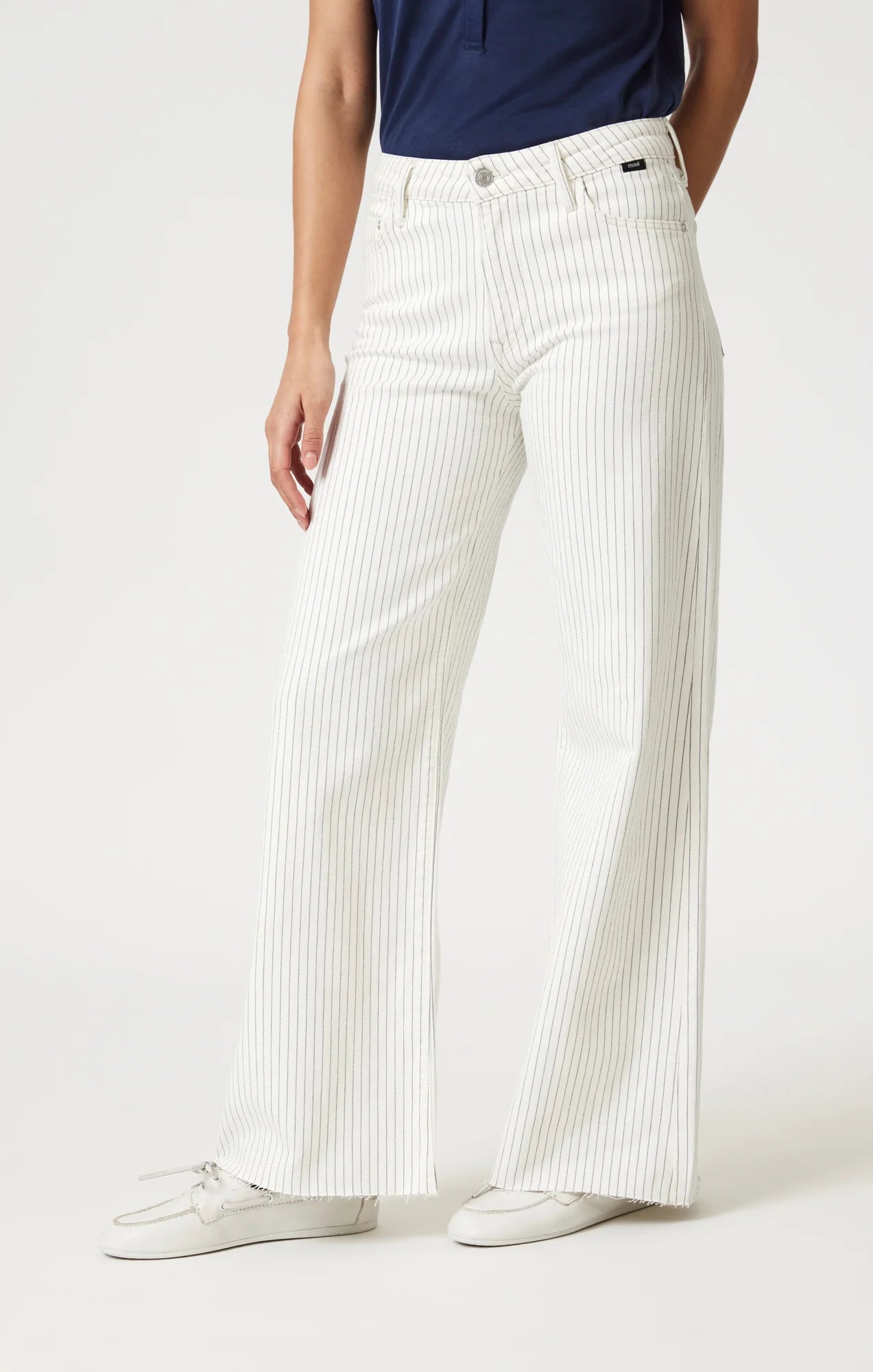 Paloma Off-White Stripe Denim