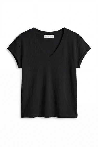 Pearl- japanese jersey vneck tee
