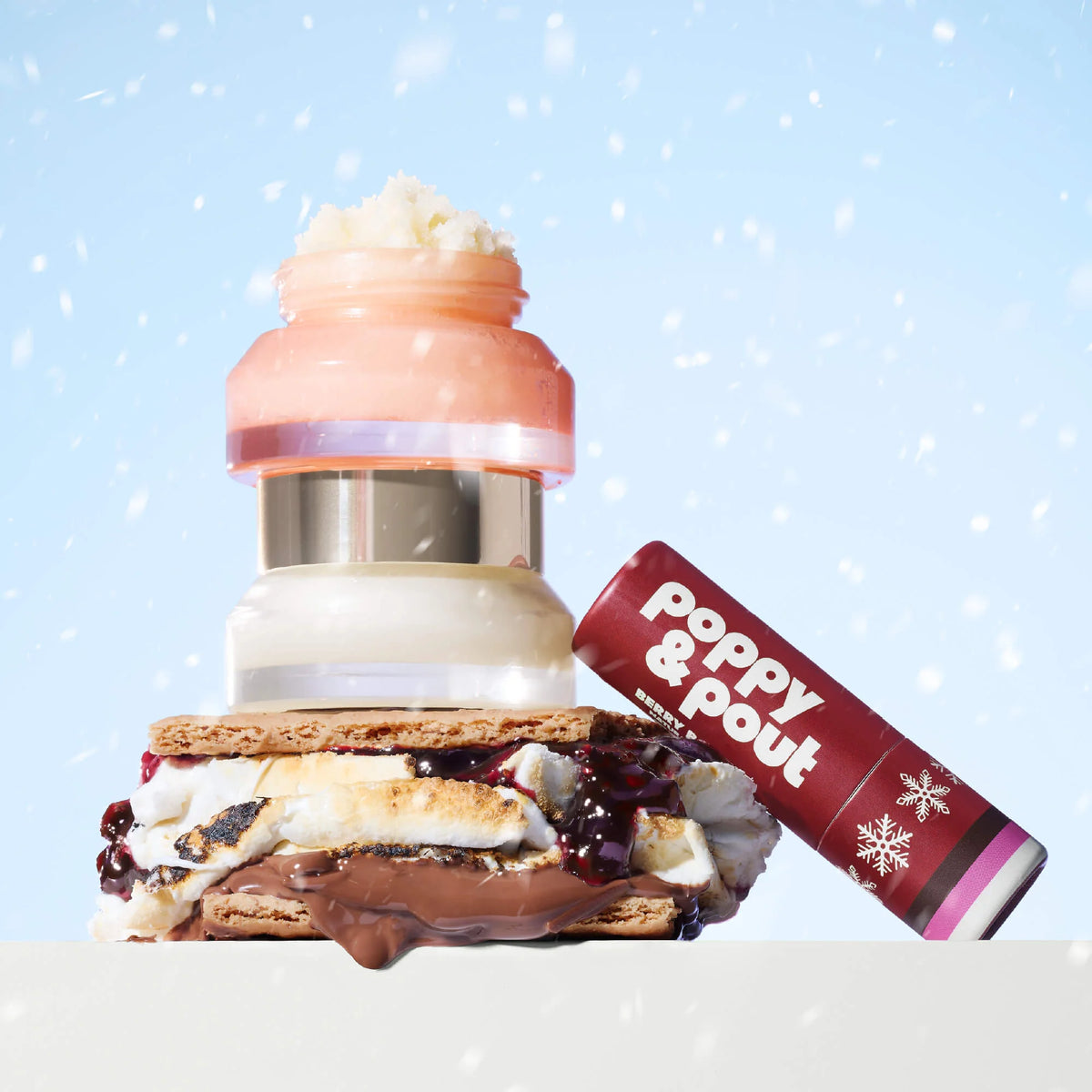 Puffer Bag Gift Set, Retro Ski, Berry Bonfire, Limited Edition