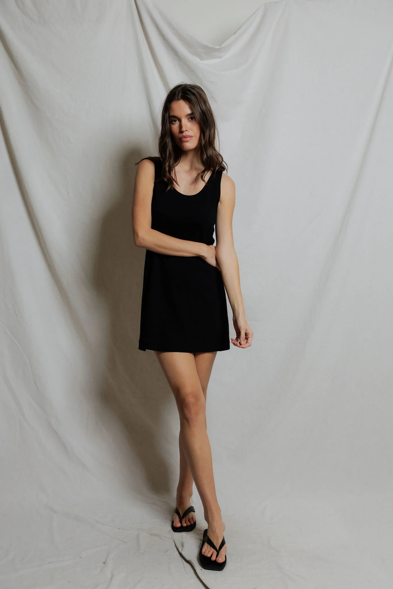 Skylar- Japanese Jersey Tank Dress