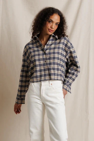 Tate, plaid button up