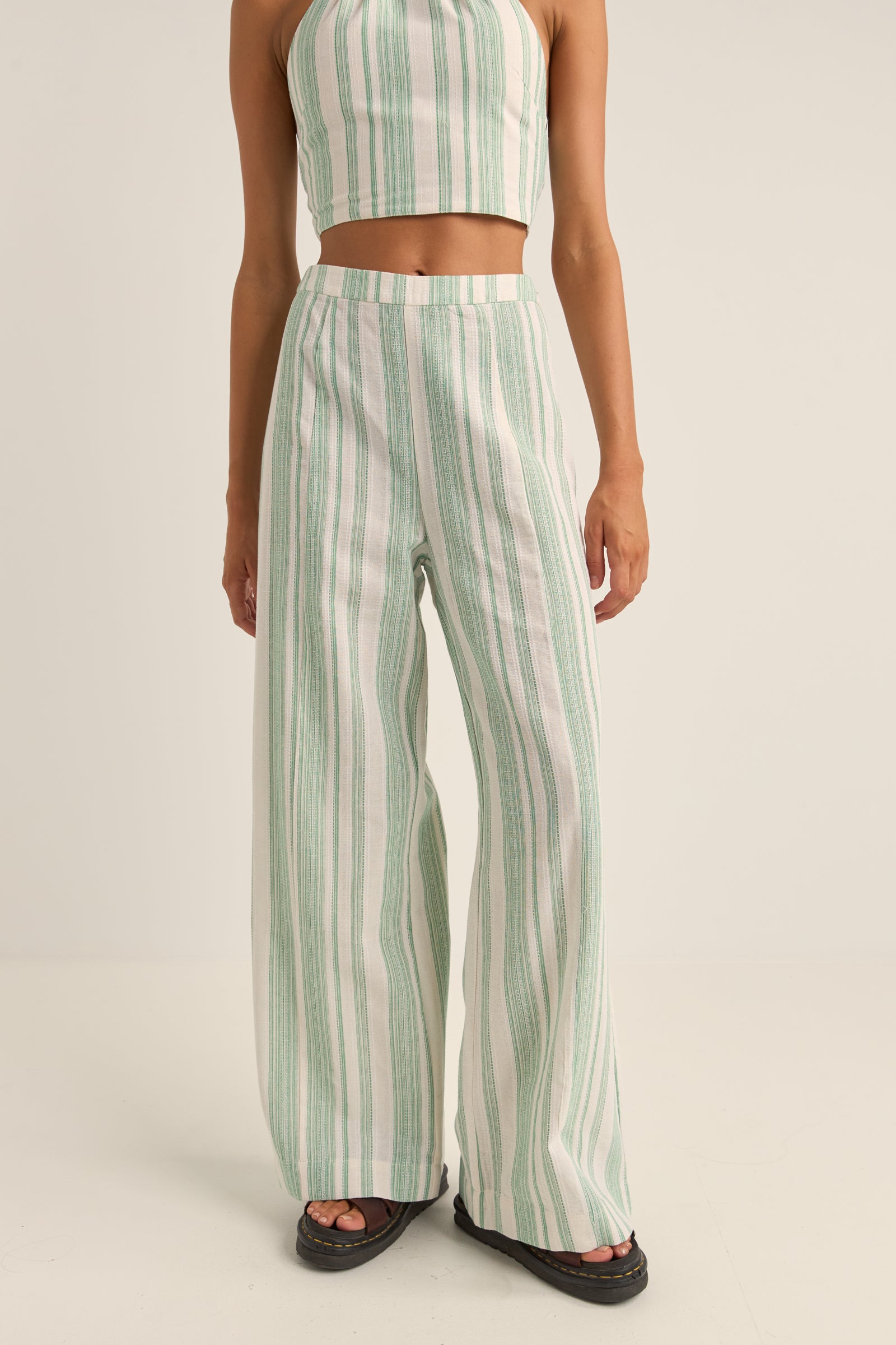 Dinero Stripe Wide Leg Pant