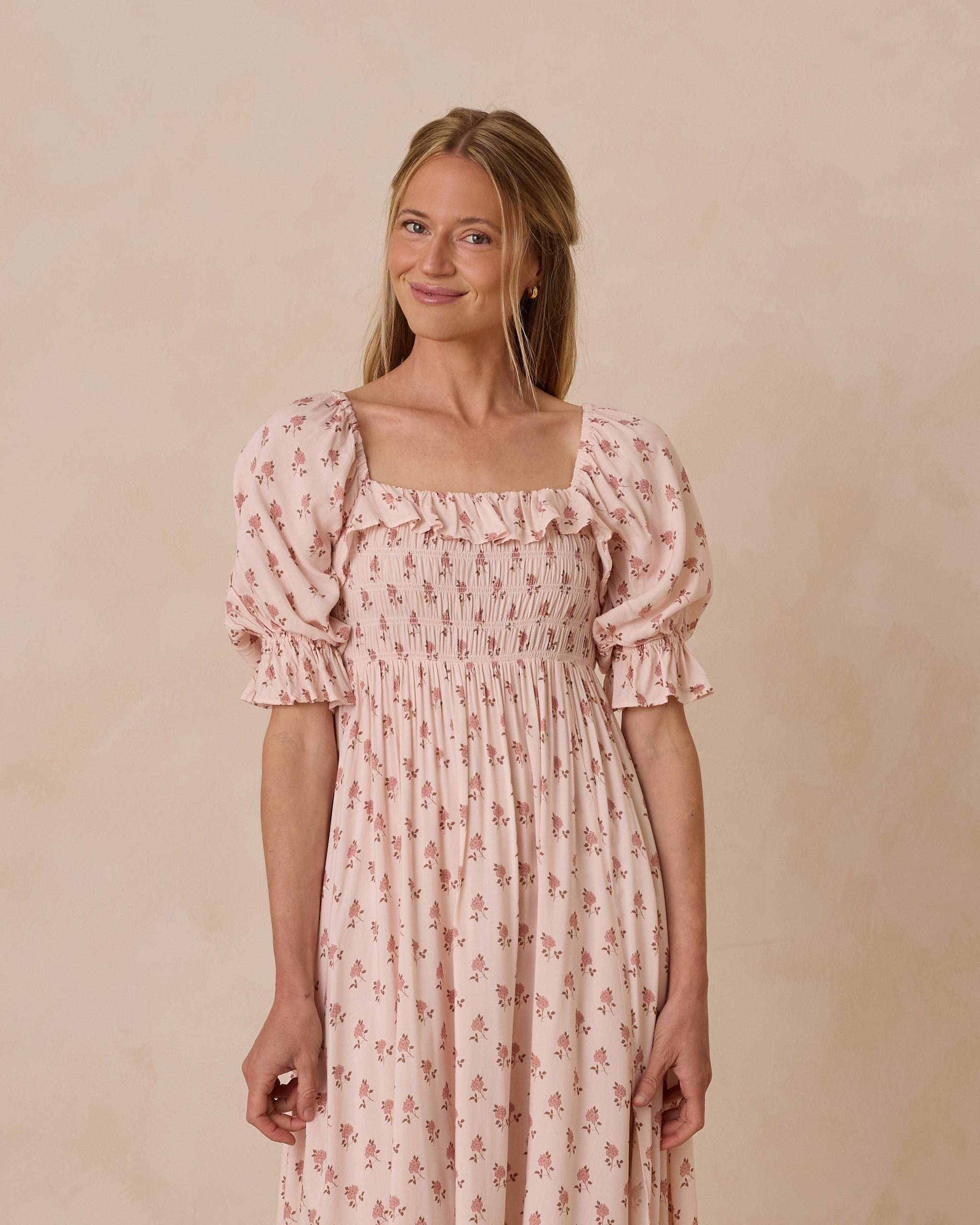 Birdie Dress, French Rose