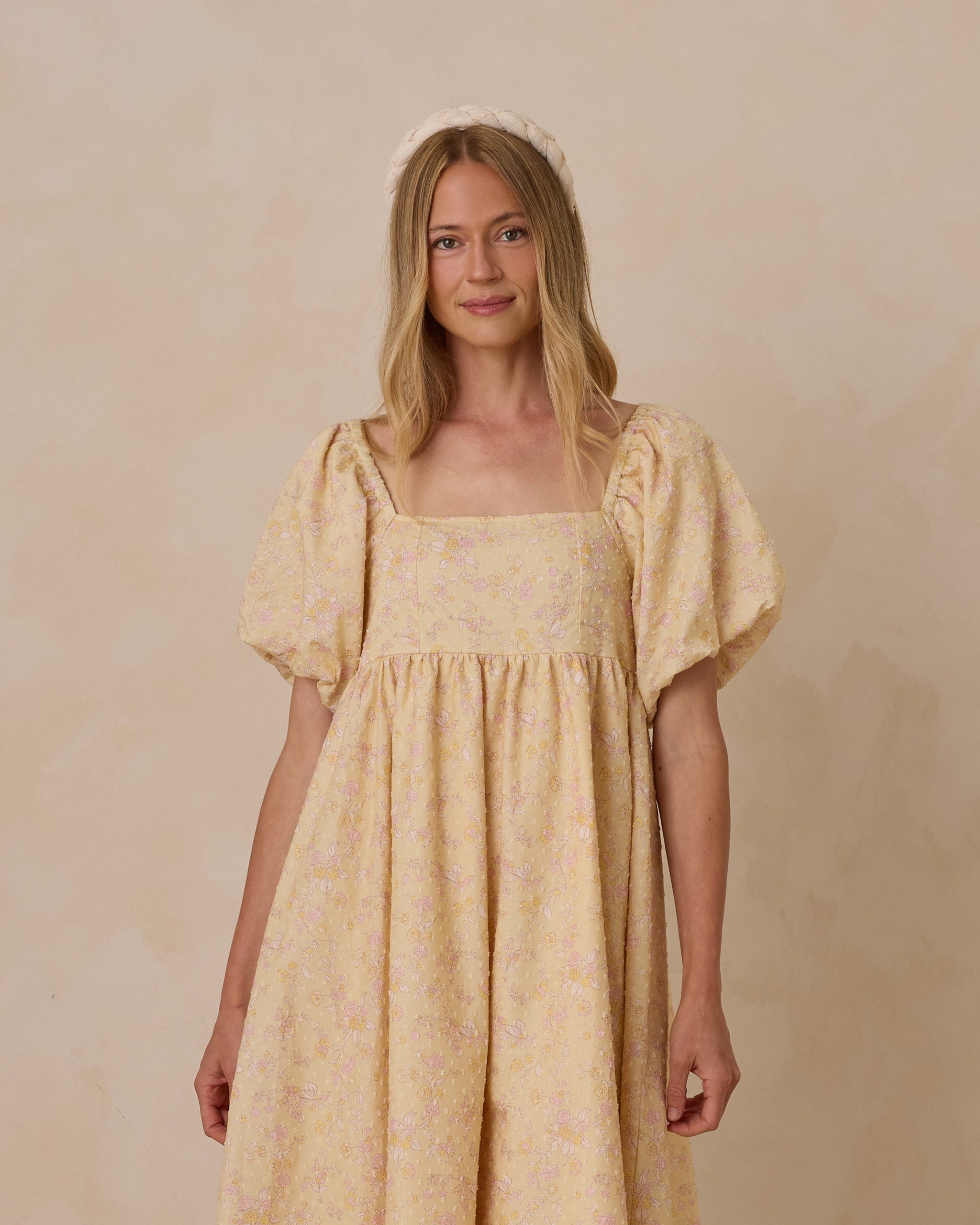 Oceane Dress, Lemon Floral