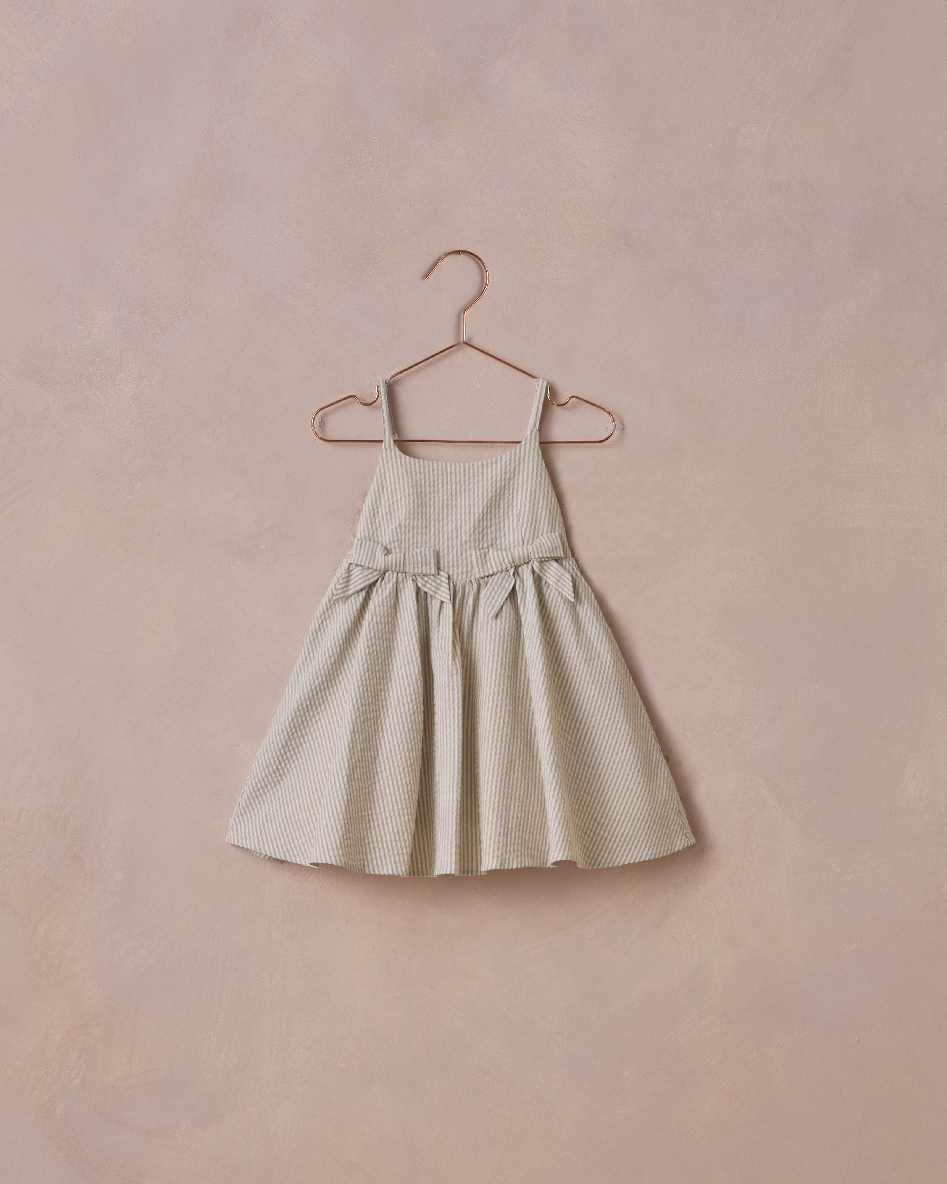 Betsy Dress, Sage Stripe