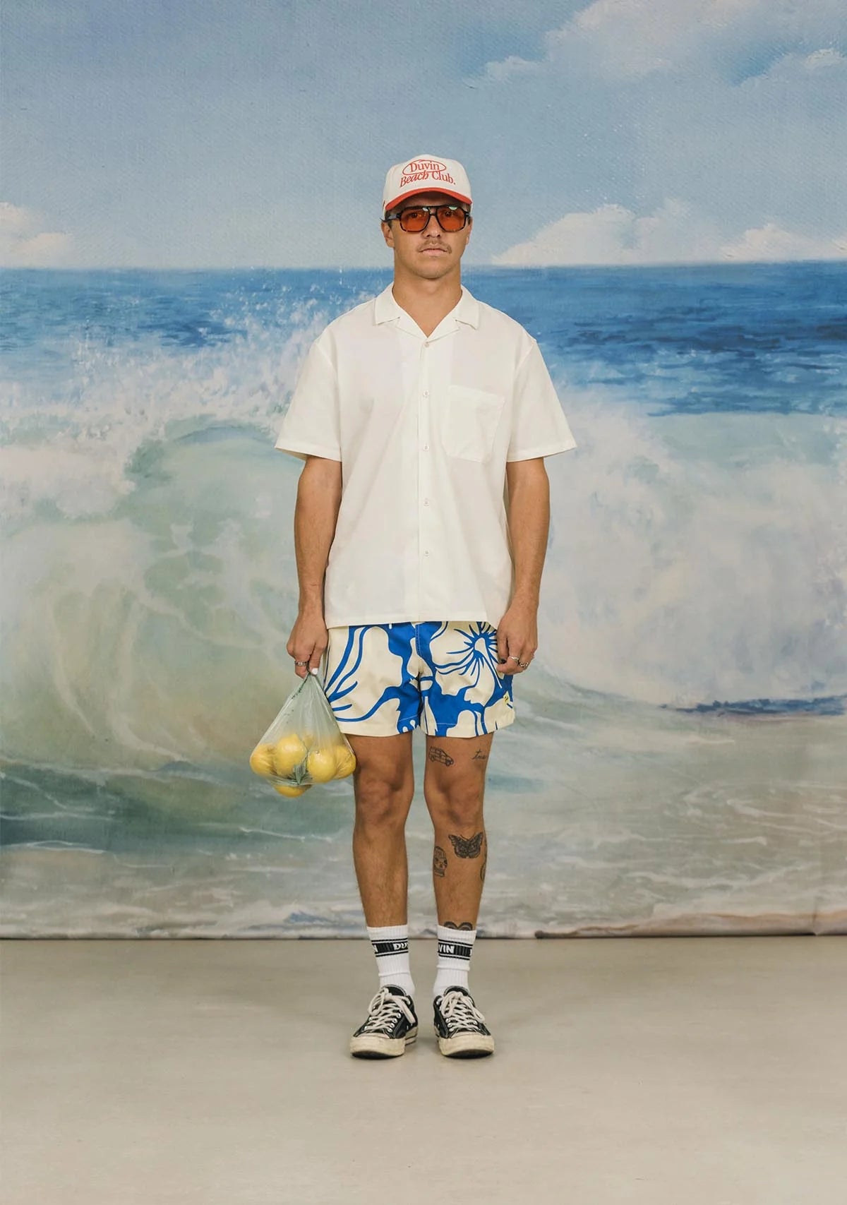 Basic leisure stretch button up