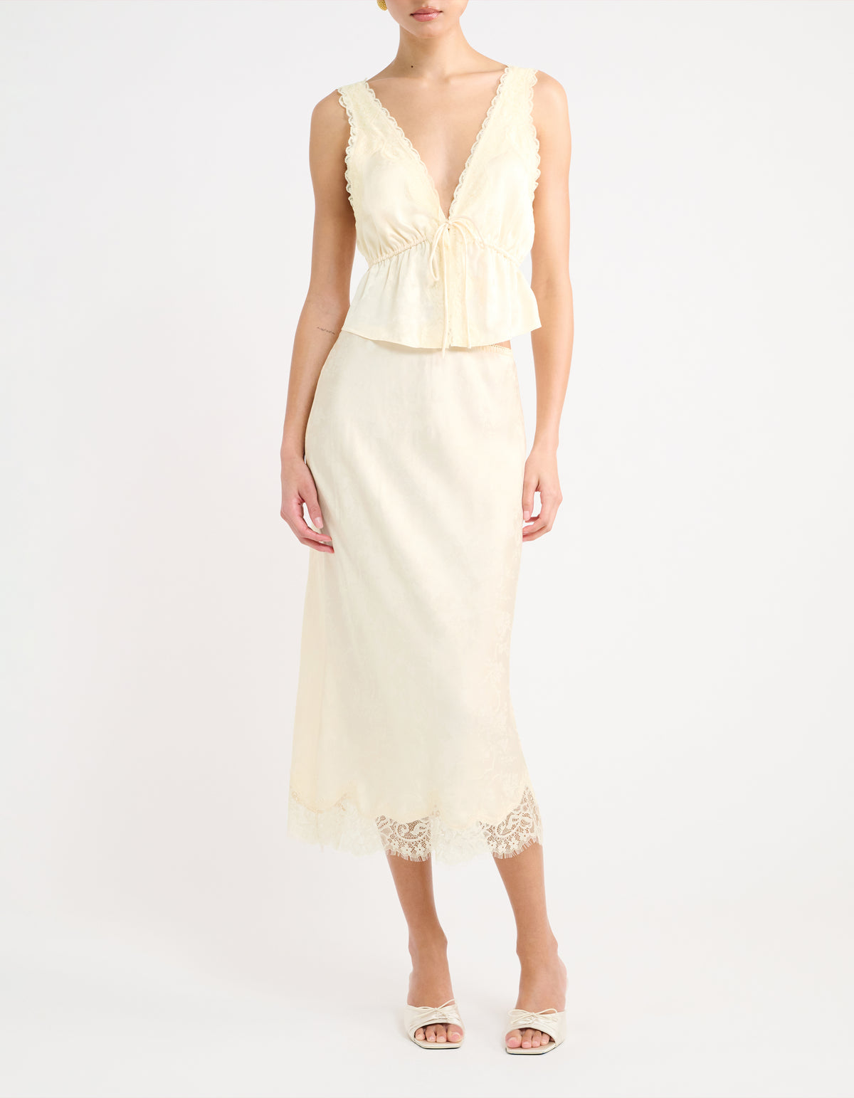 Lady Lace Midi Skirt