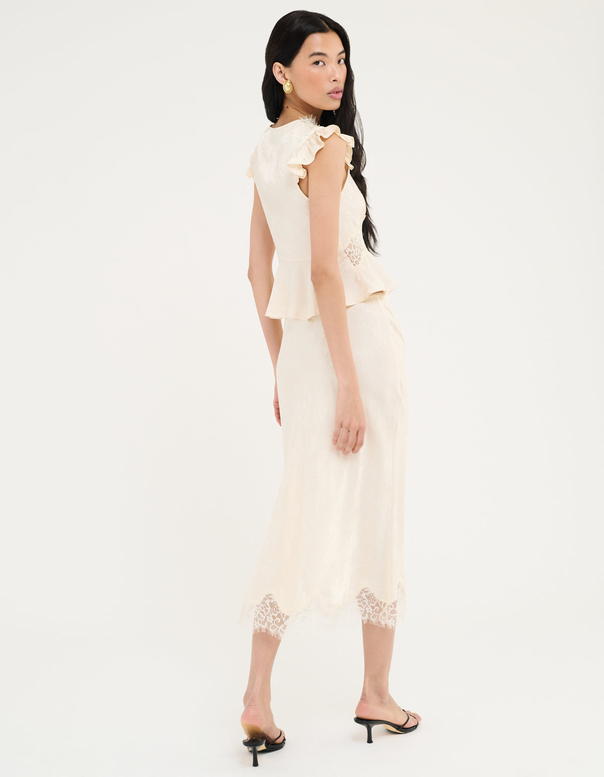 Lady Lace Midi Skirt