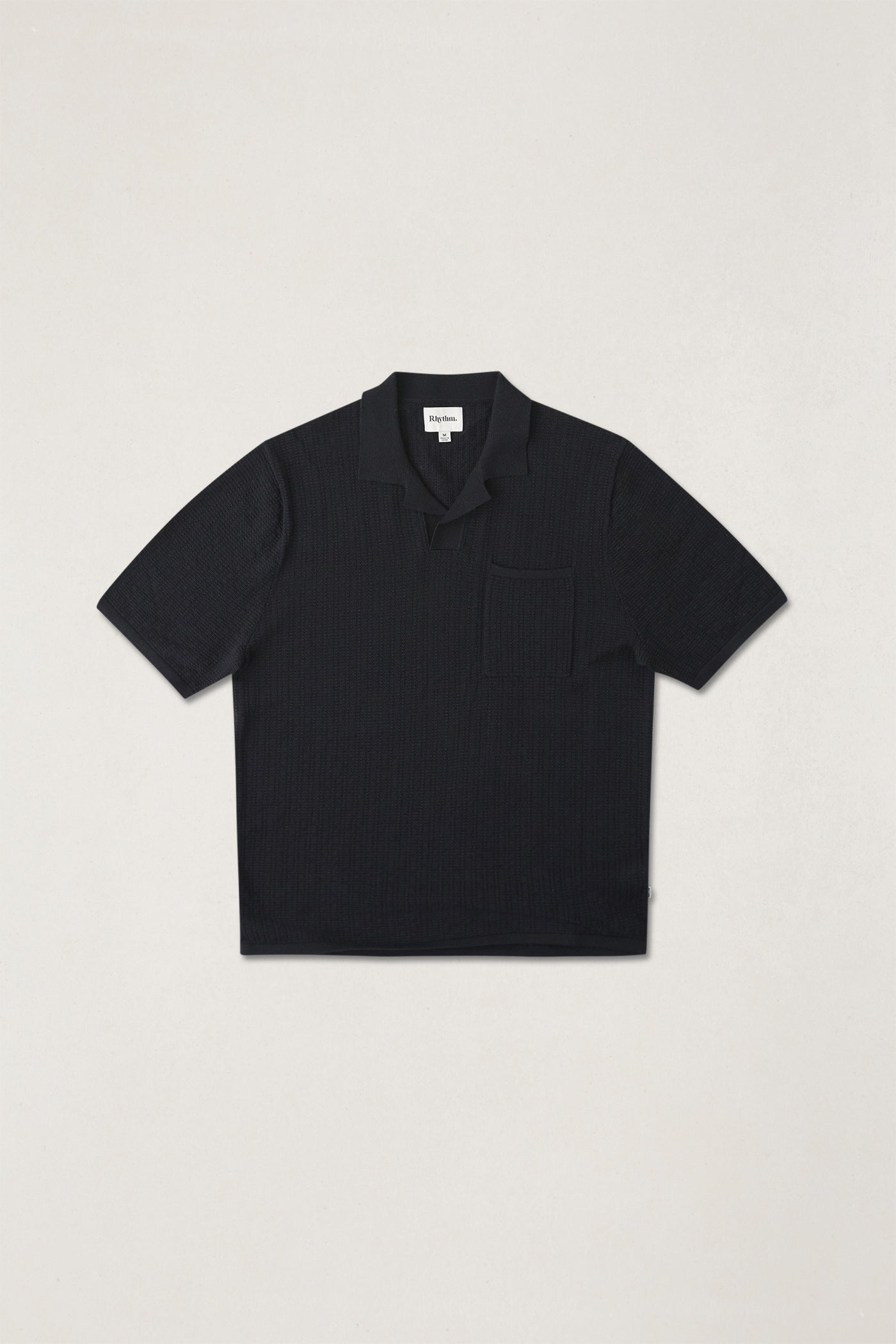 Textured Knit Whip Stitch Polo