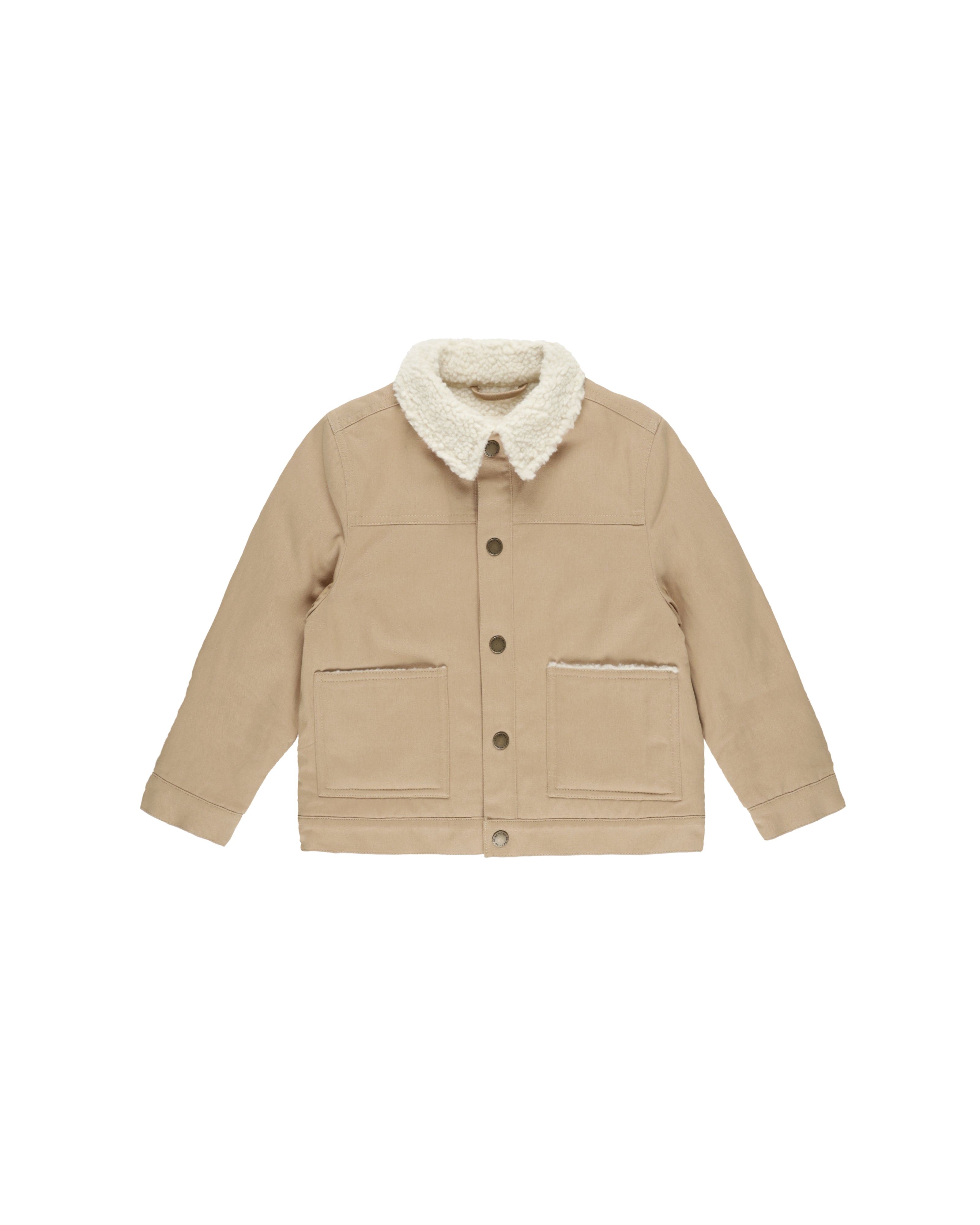 Shearling chore coat