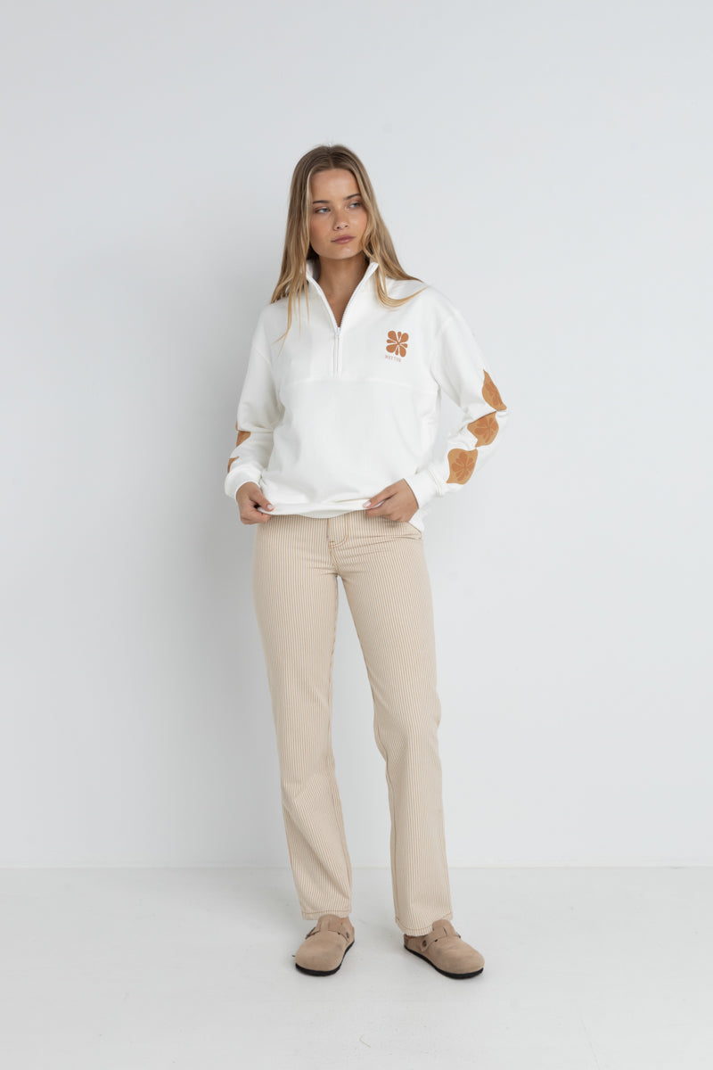 Willa stripe straight jean