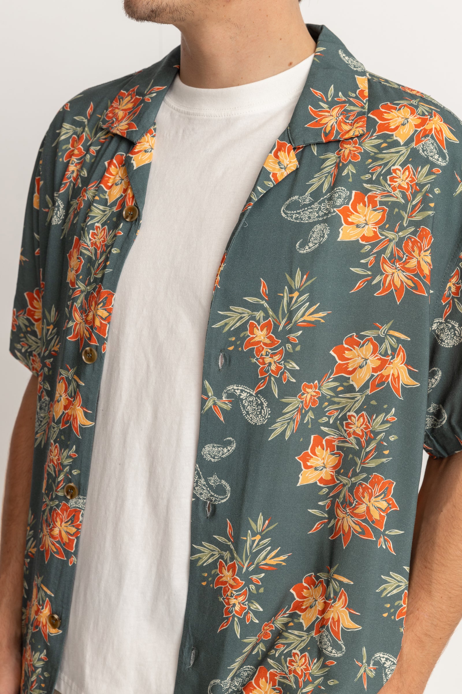 Tropical Paisley Cuban Shirt