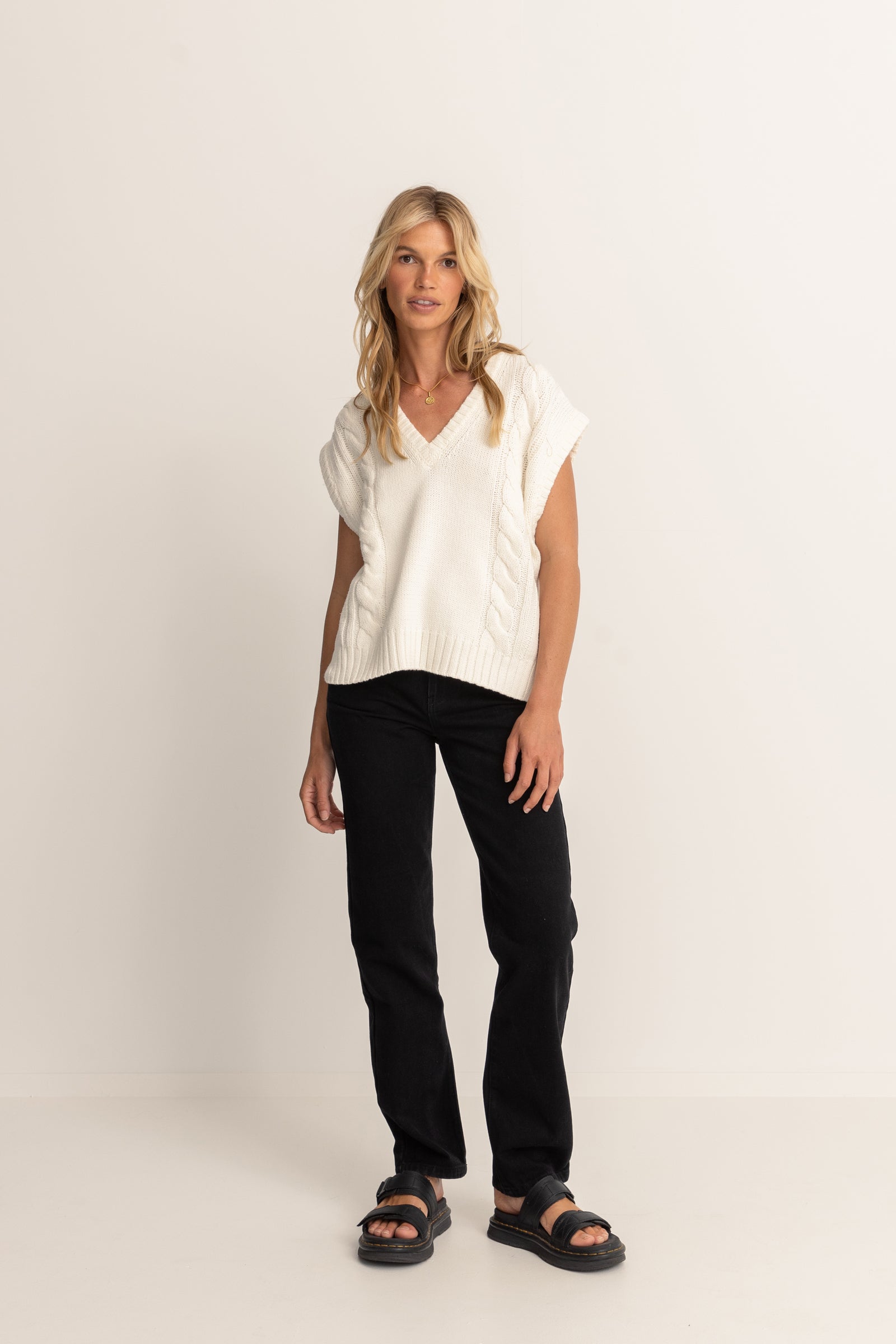 Finley Cable Knit Vest