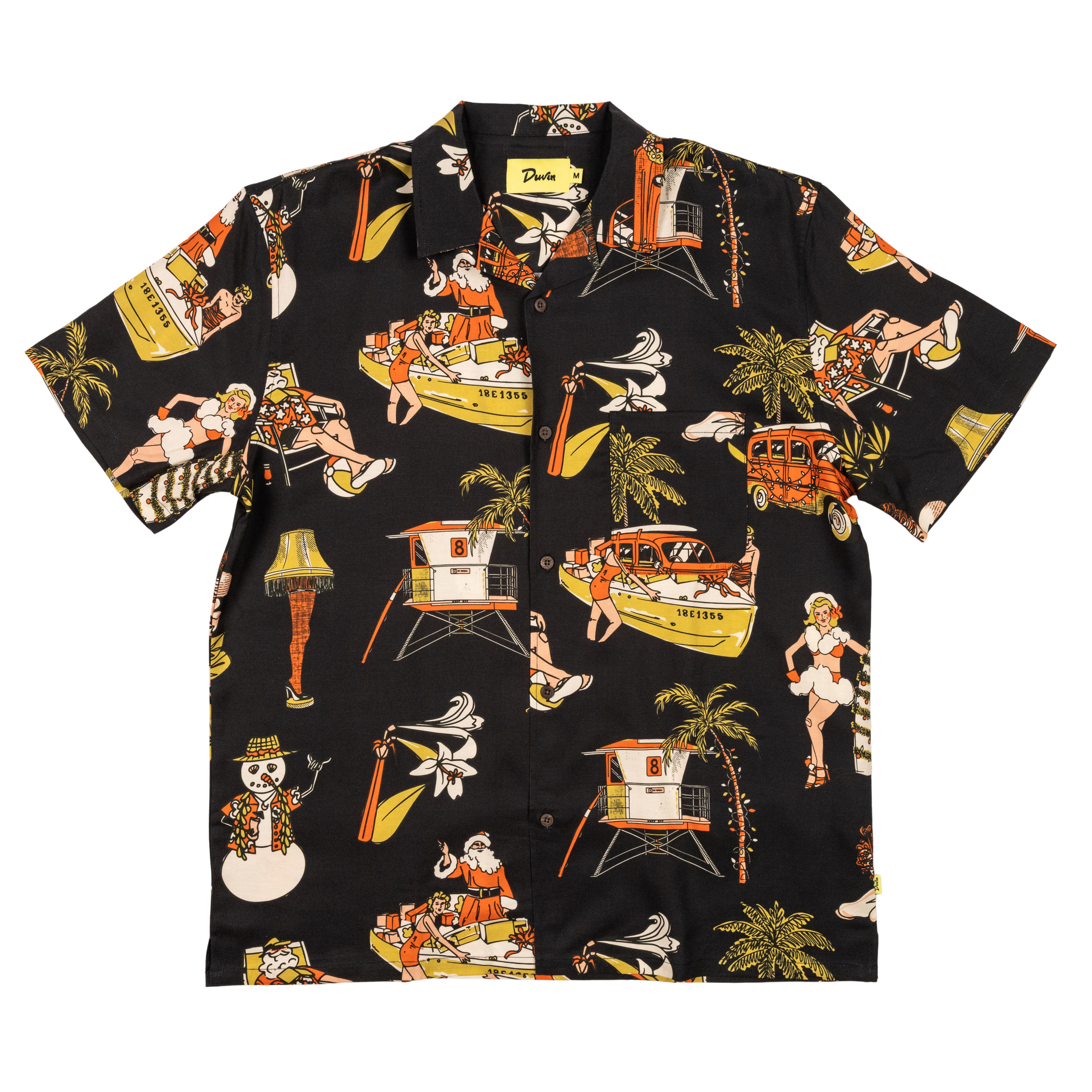 Holiday Button Up, Santa