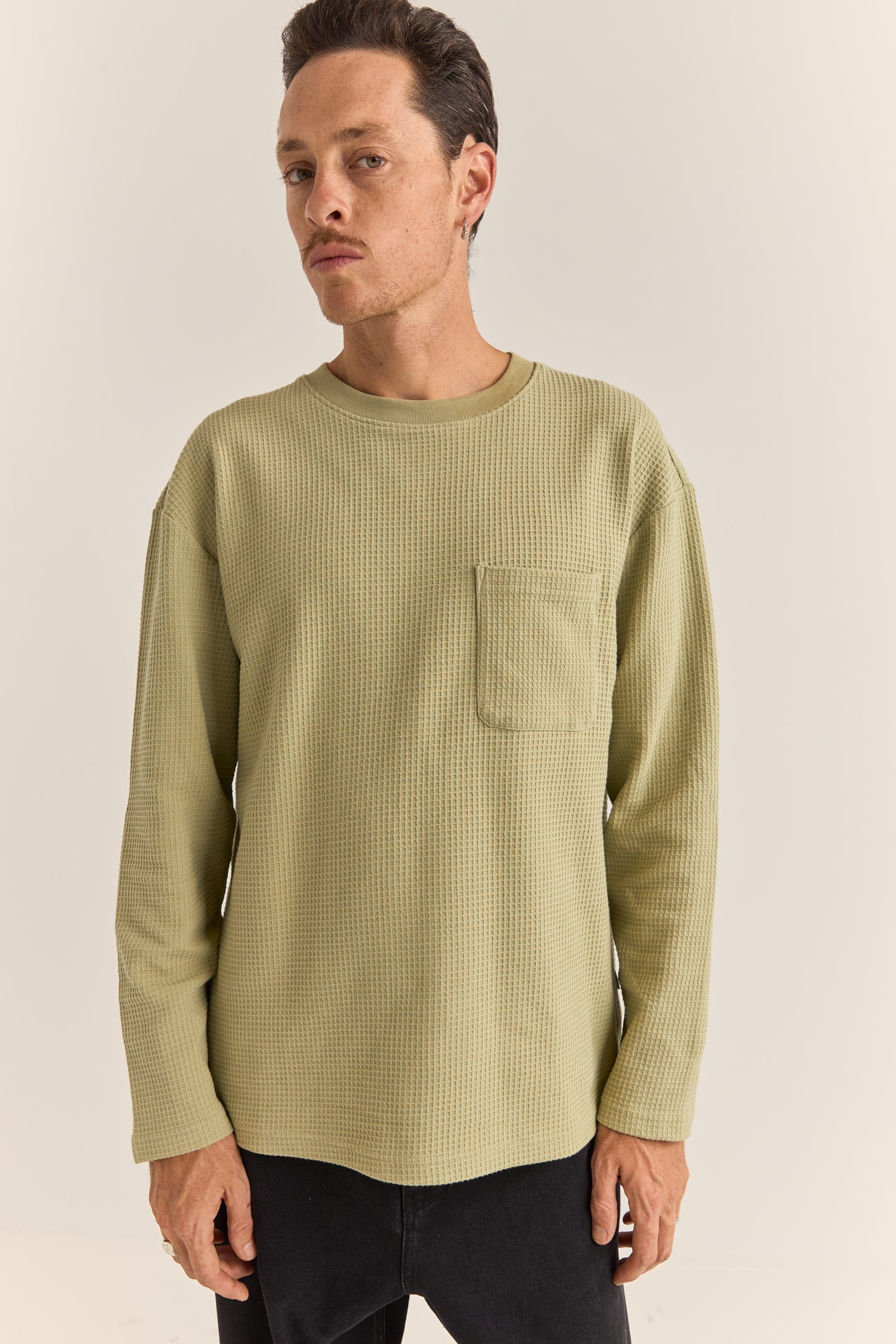Vintage waffle ls t-shirt