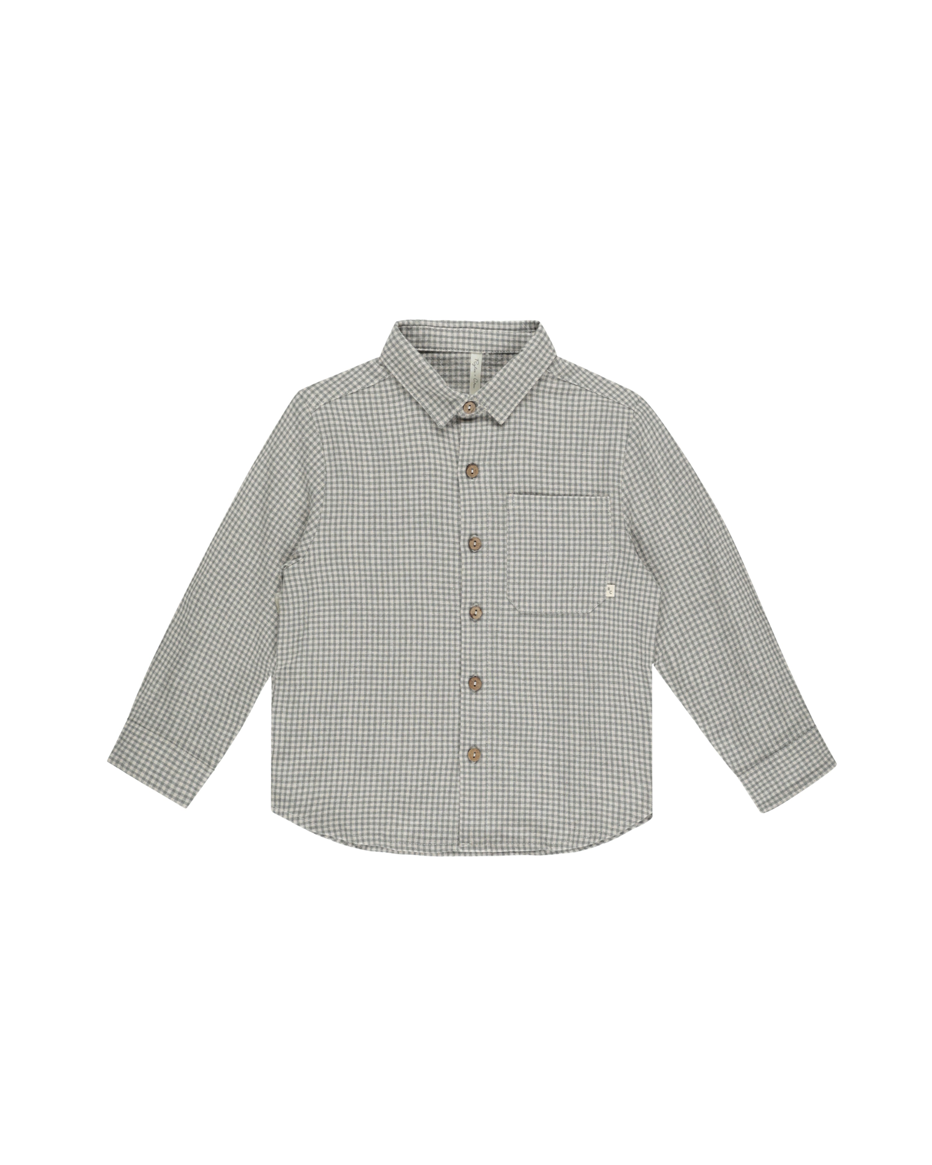 Collared long sleeve shirt, gingham