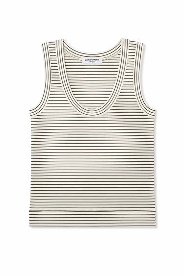 Vicky Stripe, hemp cotton stripe tank top