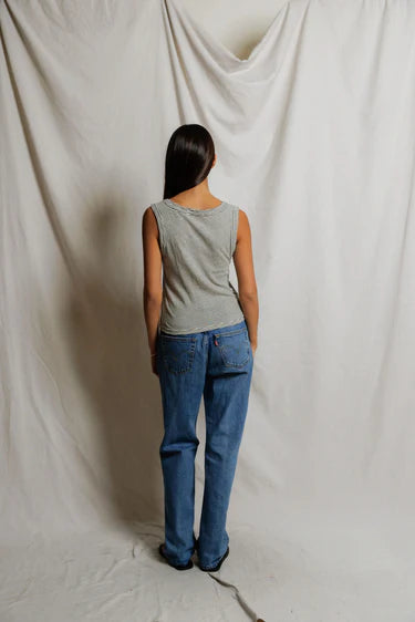 Vicky Stripe, hemp cotton stripe tank top