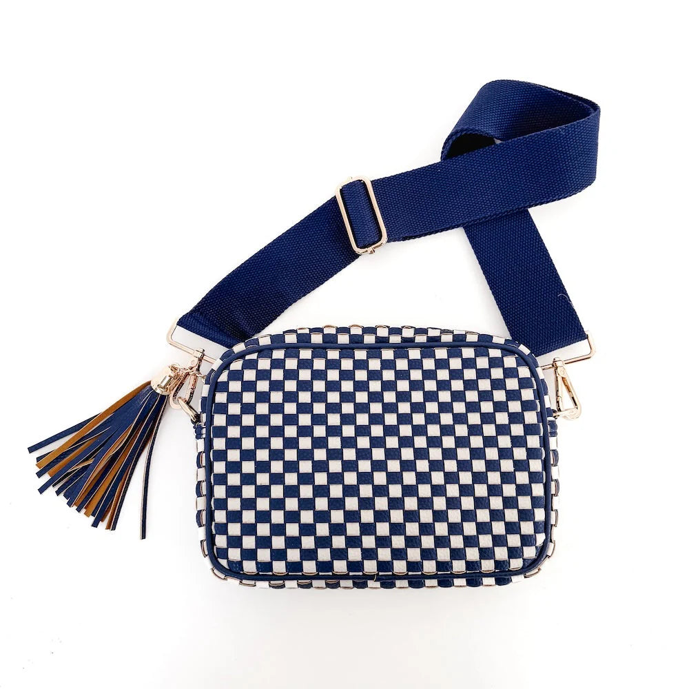 Woven Willow Camera Crossbody Bag