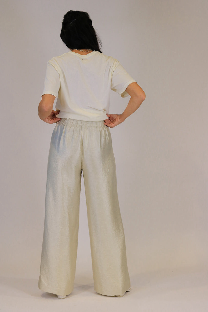 Ecru Palazzo Pants