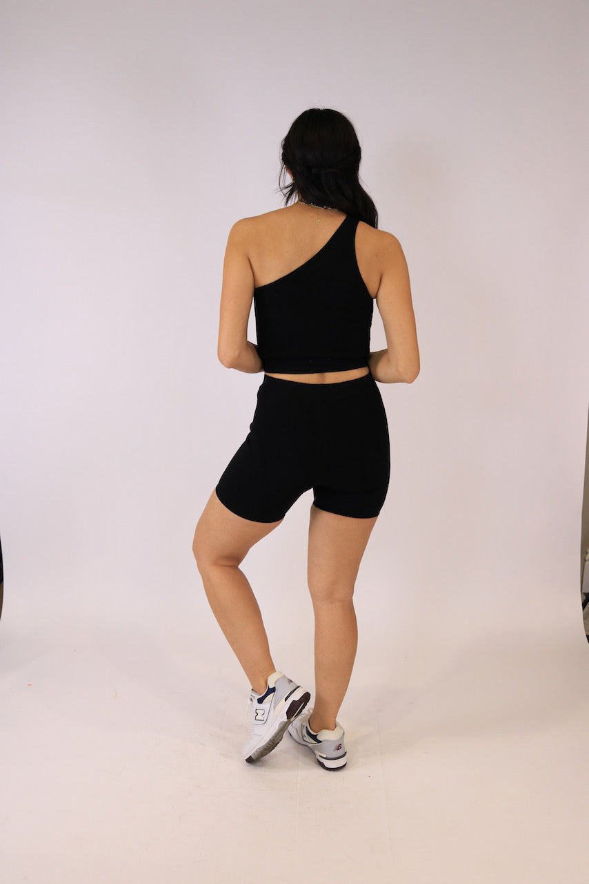 Milano Knit One Shoulder Top